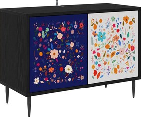 vidaXL Ντουλάπι TV MAINZ 69 x 33 x 50,5 εκ. Μαύρη Δρυς