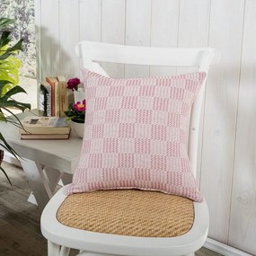 Μαξιλάρι Διακοσμητικό (Με Γέμιση) Teramo 06 Pink Teoran 43X43 Cotton-Polyester