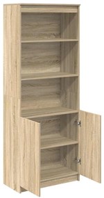 Ντουλάπι Sonoma Δρυς 70x35x180 εκ. από Επεξεργασμένο Ξύλο - Καφέ