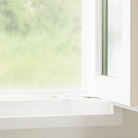 vidaXL Σκουρόχρωμο δίχτυ εντόμων Λευκό 112x1000 εκ Φιμπεργκλάς