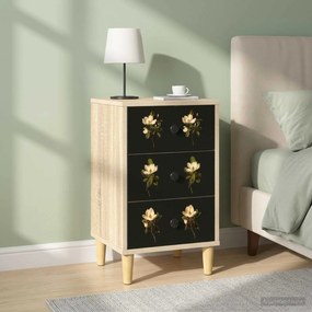 vidaXL Κομοδίνο BREMEN 2 τμχ. Sonoma Δρυς 36 x 33 x 60 εκ