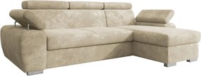 Γωνιακός Καναπές Plaza L-Μπεζ