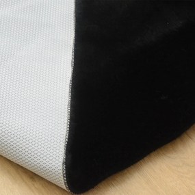 Χαλί Γούνινο (100x160) New Plan Puffy FC9 Black