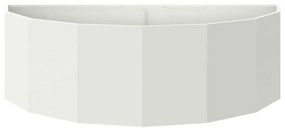 vidaXL Γλάστρα Λευκό 120 x 60 x 35 cm Ατσάλι