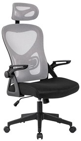 Πολυθρόνα Γραφείου A8980 01.0381 59x63x46-113/56-122cm Black-Grey Zita Plus