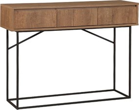 Κονσόλα Amedeo Megapap χρώμα καρυδί 120x36x90εκ.