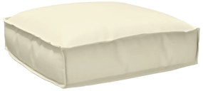 vidaXL Μαξιλαράκι Παλέτας για Παγκάκι Κρεμ 50x50x12 εκ, ύφασμα Oxford