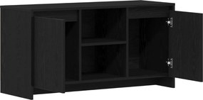 vidaXL Ντουλάπι TV 102 x 37,5 x 52,5 εκ Μαύρη Οξυά Επεξεργασμένο Ξύλο