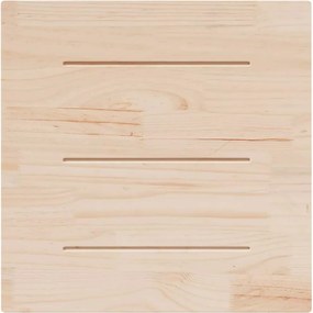 vidaXL Επιφάνεια Τραπεζιού Τετράγωνη Λευκή 70x70x2,5 εκ. Μασίφ Πεύκο