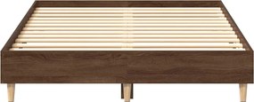 vidaXL Πλαίσιο κρεβατιού χωρίς στρώμα 135x190 εκ. Επεξεργασμένο Ξύλο
