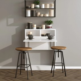 Πτυσσόμενο Τραπέζι Λευκό CLEEL 70x15x96
