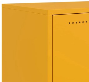 Έπιπλο Τηλεόρασης Μουσταρδί Κίτρινο 68x39x43,5 εκ. από Ατσάλι - Κίτρινο