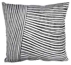 Μαξιλάρι Διακοσμητικό (Με Γέμιση) Stripes 02.1064335 Black-White 45X45 100% Cotton