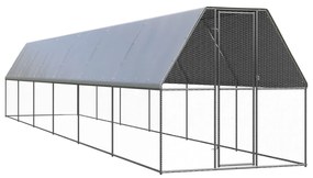 vidaXL Κοτέτσι - Κλουβί Εξωτ. Χώρου 2x12x2 μ. από Γαλβανισμένο Χάλυβα