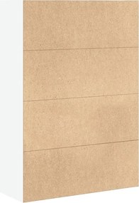 vidaXL Βιβλιοθήκη Λευκή 80x30x114 εκ. από Επεξεργασμένο Ξύλο