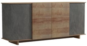 Μπουφές Zafore σε oak - καφέ antique απόχρωση 180x45x80εκ 180x45x80 εκ.
