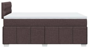 ΚΡΕΒΑΤΙ BOXSPRING ΜΕ ΣΤΡΩΜΑ ΣΚΟΥΡΟ ΚΑΦΕ 120X200 ΕΚ. ΥΦΑΣΜΑΤΙΝΟ 3287045