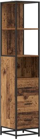 vidaXL Σετ Επίπλων Μπάνιου 3 τμχ. Παλιό Ξύλο 35 x 37,5 x 166 εκ.
