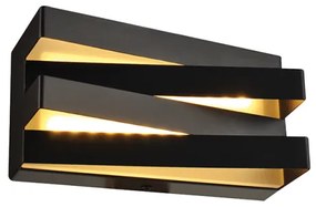 Απλίκα Φωτιστικό Τοίχου LED 12W 3000K 960LM 20X11X9CM MILANO Aca-V80LEDW20BK-Μαύρο V80LEDW20BK