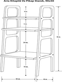 Έπιπλο Πικάπ Καρυδί CLISA 50x40x90