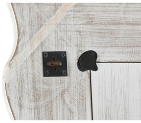 Τοίχο καθρέφτη Home ESPRIT Λευκό Μαρινάτος Scandi 89 x 2,5 x 178 cm