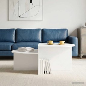 vidaXL Τραπεζάκι σαλονιού Λευκό 100 x 50 x 40 cm Επεξεργασμένο Ξύλο
