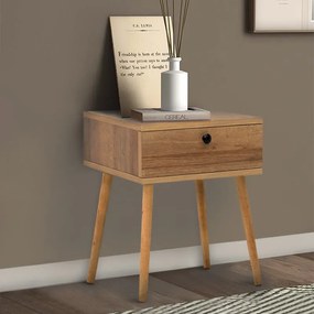 Κομοδίνο Pauline Megapap χρώμα pine oak 45x35x61εκ.