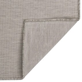 vidaXL Χαλί Εξωτερικού Χώρου με Επίπεδη Ύφανση Ανοιχτό Γκρι 160x230 εκ.