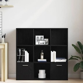 vidaXL Βιβλιοθήκη Μαύρη Δρυς 98x29x97,5 εκ. από Τεχνητό Ξύλο