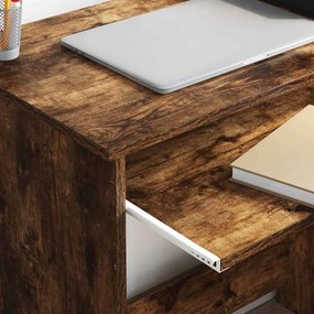 vidaXL Γραφείο Καπνιστό Δρύς 106 x 41 x 88,5 cm Επεξεργασμένο Ξύλο