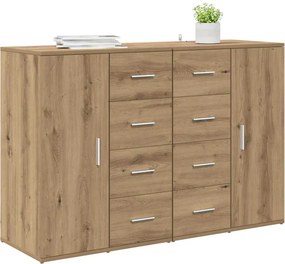 vidaXL Παραδοσιακά Πλευρικά Έπιπλα CORONA 2 pcs Artisan Oak
