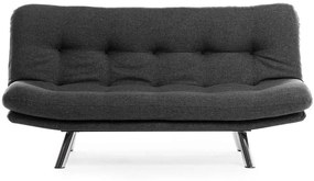 Καναπές - Κρεβάτι Τριθέσιος Misa 859FTN2828 175x52x40cm Dark Grey