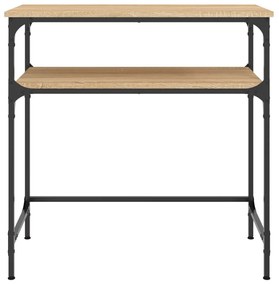Τραπέζι Κονσόλα Sonoma Δρυς 75x35,5x75 εκ. Επεξεργασμένο Ξύλο - Καφέ