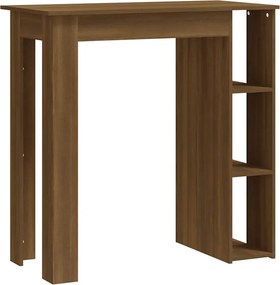 vidaXL Τραπέζι Κονσόλα με Ράφι Καφέ Δρυς 102x50x103,5εκ. Επεξεργ. Ξύλο