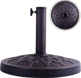 Costway Στρογγυλή Βάση Ομπρέλας Αγοράς Χάλκινη OP2262