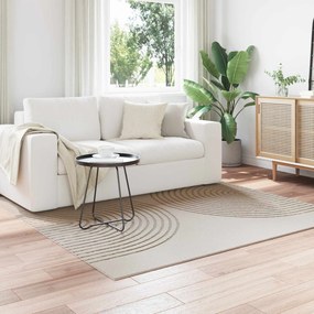 vidaXL Χαλί εσωτερικού χώρου GALATI Κρεμ 200 x 200 cm Πολυεστέρας