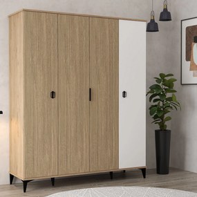 Ντουλάπα Δρυς / Λευκό GRODRAS 164x52x12