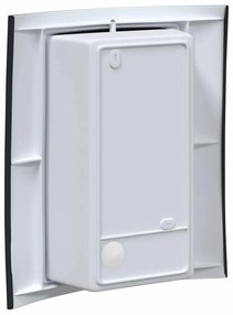 vidaXL Επιτοίχιο φωτιστικό εξωτερικού χώρου 2 pcs Μαύρο