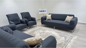 Stewehome Σετ καλύμματα καναπέ από πολυεστέρα και βαμβάκι με ριγέ σχέδιο 180x230 cm