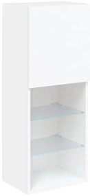 vidaXL Έπιπλο Τηλεόρασης με LED Λευκό 40,5x30x102 εκ.