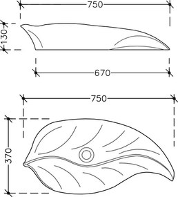 Fyllo Olive Matt 75x37 - Επιτραπέζιος νιπτήρας