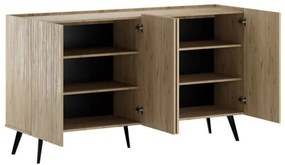 Μπουφές Luna Megapap χρώμα oak 180x43x100εκ.