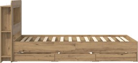 vidaXL Καλάθι με αποθήκη και κεφαλάρι Artisan Δρυς 80 x 200 cm