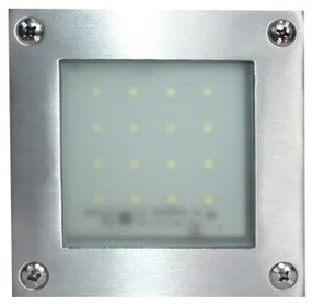 ΠΛΑΦΟΝΙΕΡΑ ΕΞΩΤΕΡΙΚΗ LED ΨΥΧΡΟ 105X105 ΠΑΡ. ΝΙΚΕΛ ΜΑΤ - HI019AW - HI019AW