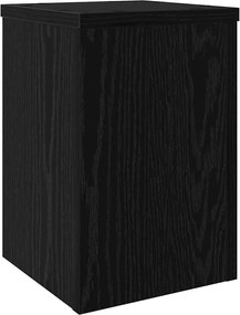 vidaXL Βάση φυτών 2 pcs Μαύρη Οξυά 20 x 20 x 30 cm Επεξεργασμένο ξύλο