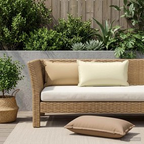 vidaXL Κάλυμμα Μαξιλαριού 2 τμχ. HOUTEN Κρεμ 40 x 80 cm Πολυεστέρας