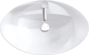 vidaXL Νιπτήρας μπάνιου Χρωμέ 59 x 35 x 21 cm Κεραμικό