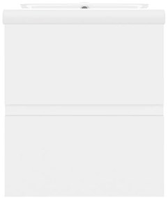 vidaXL Ντουλάπι Μπάνιου με Νιπτήρα Λευκό από Μοριοσανίδα