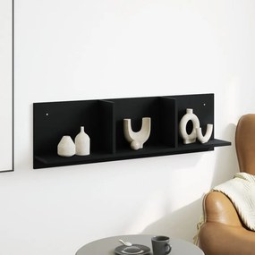 vidaXL Ντουλάπι Τοίχου Μαύρο 100x16,5x30 εκ. από Επεξεργασμένο Ξύλο