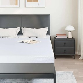 vidaXL Στρώματα Λευκό 140 x 200 cm 100% ύφασμα πολυεστέρα με τζακάρ